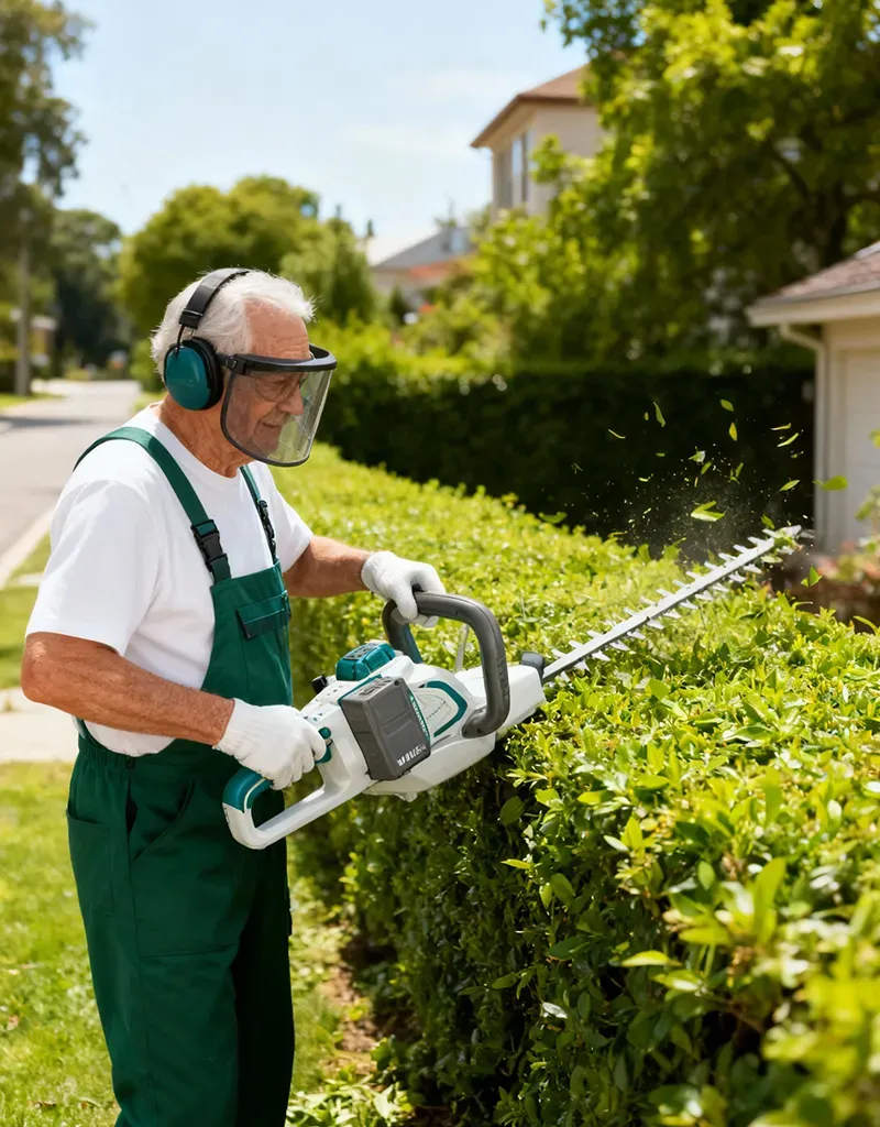 Cordless hedge trimmer